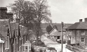 Old picture of Witham Friary from a bygone era